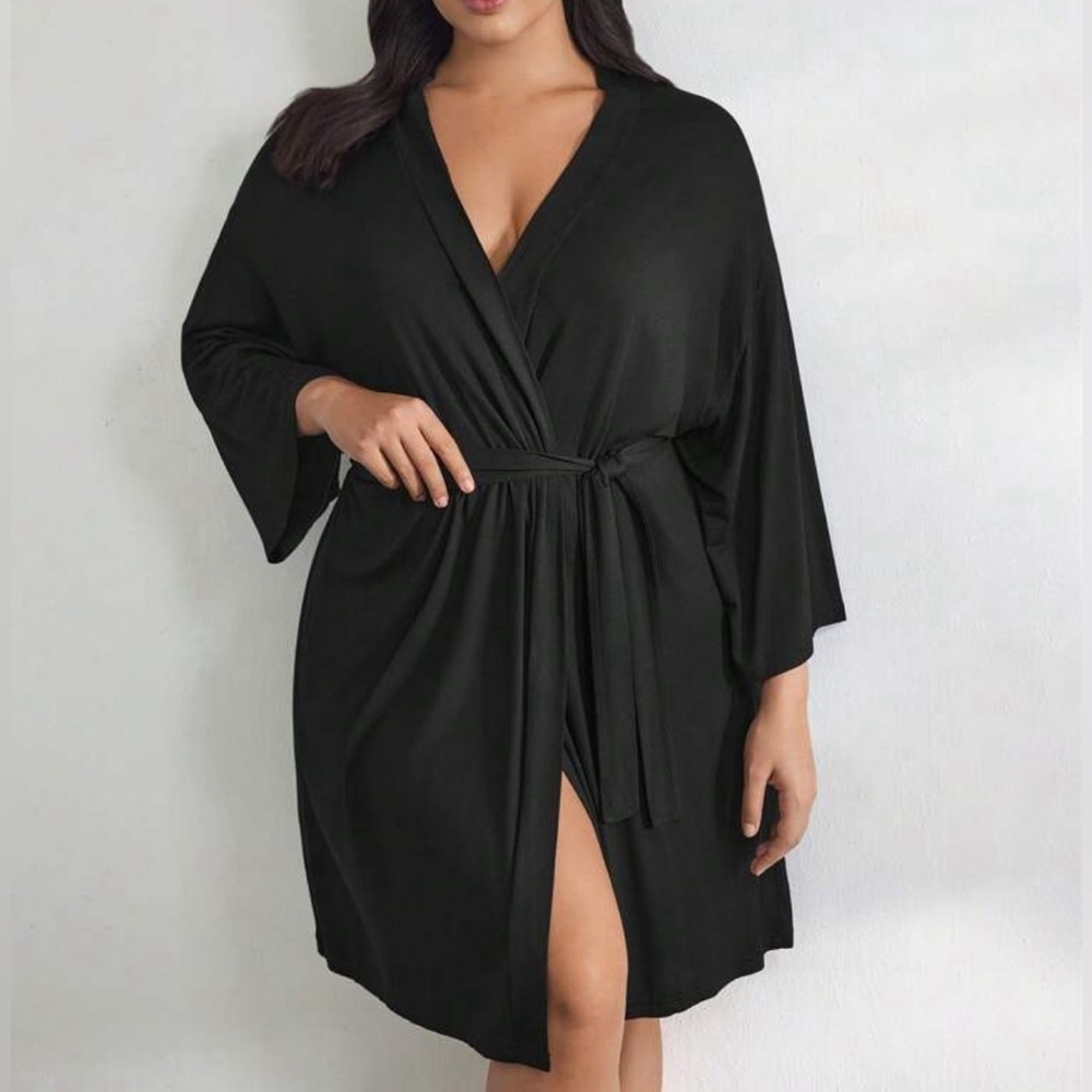 Black Robe Plus Size
